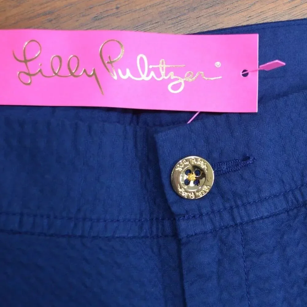 Lilly Pulitzer Callahan shorts in navy size 6 authentic brand new with tags - Picture 4 of 6